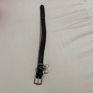 Coach leather dog collar and matching leash